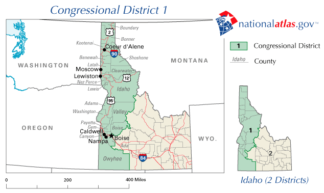 map of 1st district