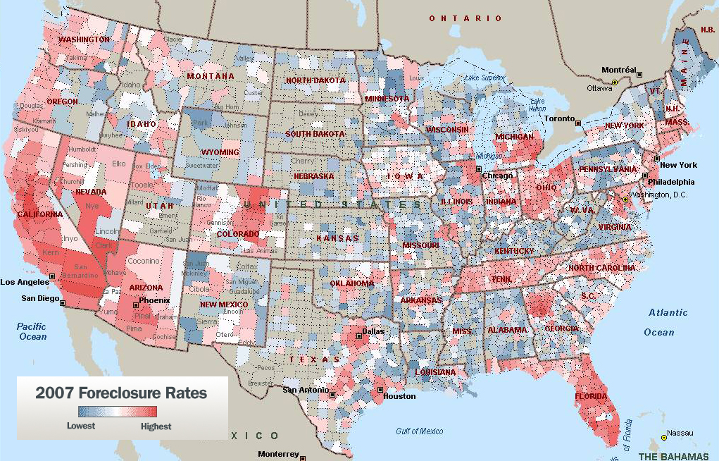 foreclosure map